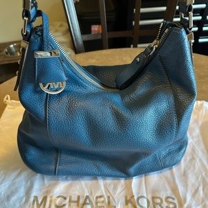 Michael Kors BLUE leather bag